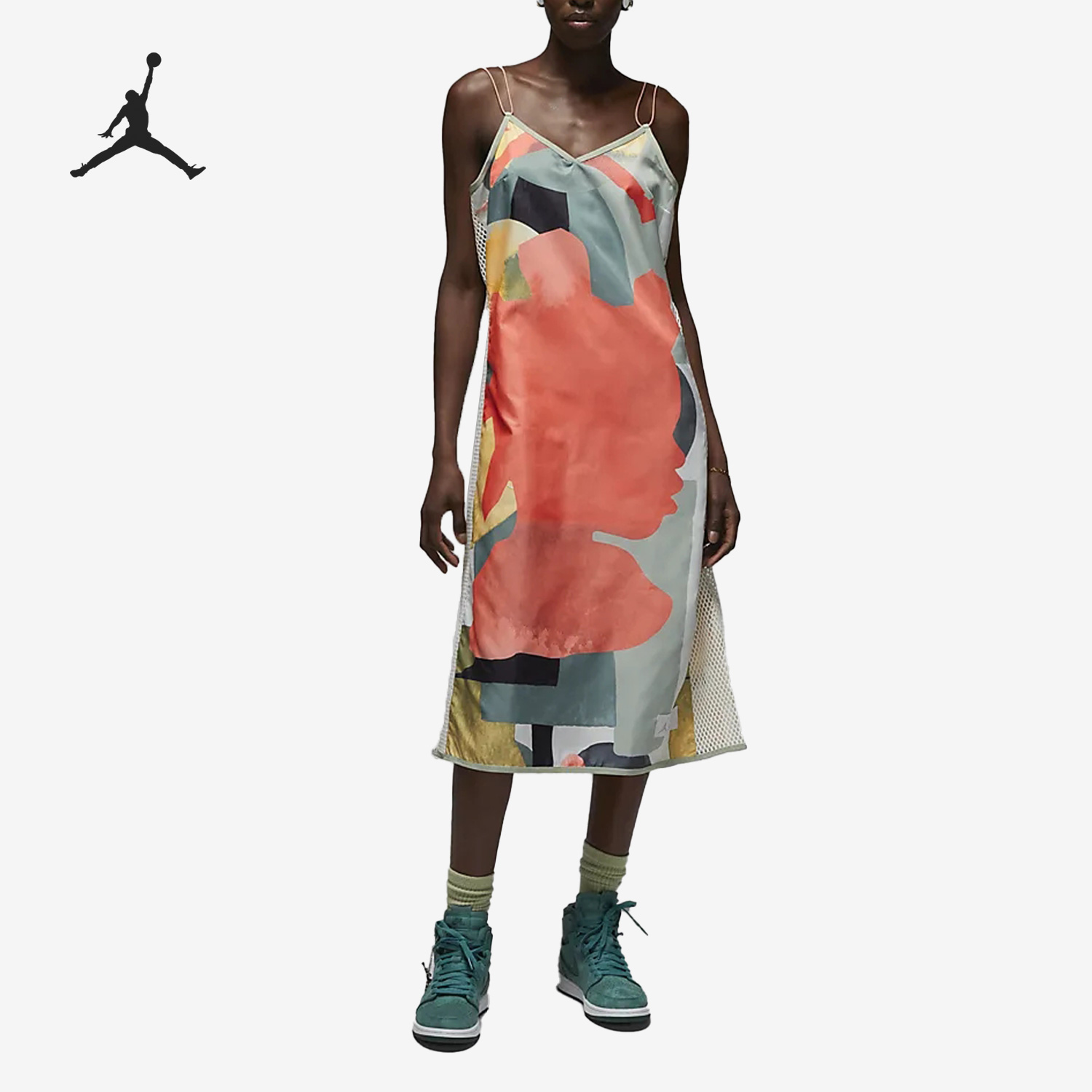Nike/耐克正品Air Jordan女子休闲印花无袖连衣裙DR1898-033