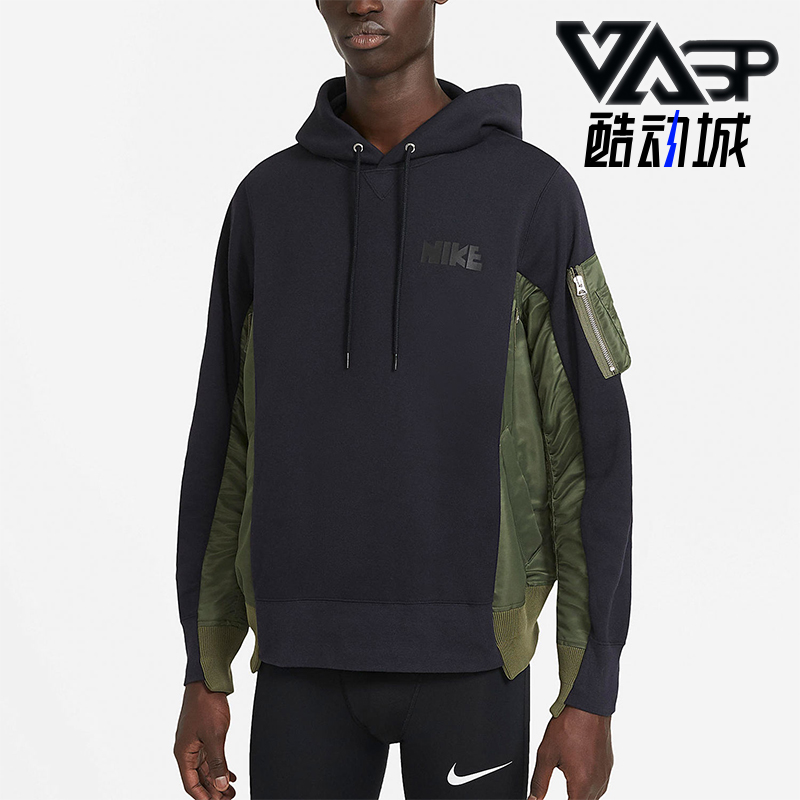 耐克男士休闲舒适多口袋连帽卫衣