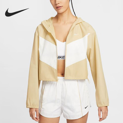 Nike/耐克正品2025春夏款女士拼接短款梭织外套HJ1183-783