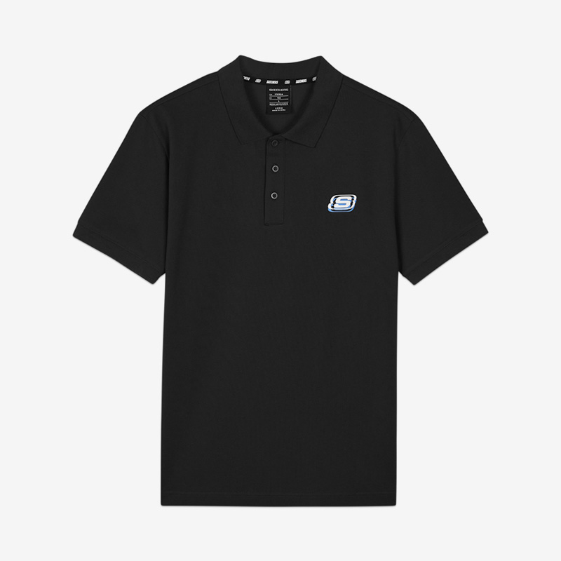 Skechers/斯凯奇正品夏季新款男子针织凉感短袖简约polo衫