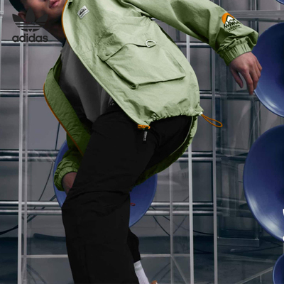 Adidas/阿迪达斯官方正品夏季三叶草男子运动休闲连帽夹克IK8594