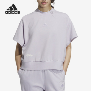 T恤IM8867 圆领女士运动透气简约宽松短袖 Adidas 阿迪达斯官方正品