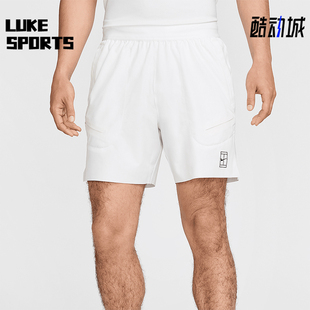 Nike/耐克正品Dri-FIT 男士运动网球简约经典训练短裤FZ6914-100