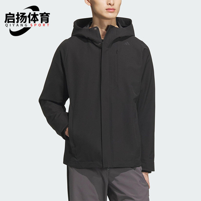 Adidas/阿迪达斯正品2025秋季款男士日常通勤保暖连帽外套KC5913