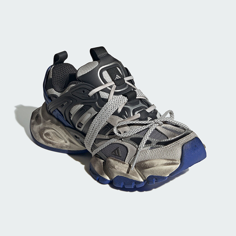 Adidas/阿迪达斯正品新款男女轻机甲耐磨厚底跑步鞋JS1589