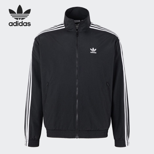 Adidas/阿迪达斯官方正品三叶草男士梭织运动立领宽松外套KB2466