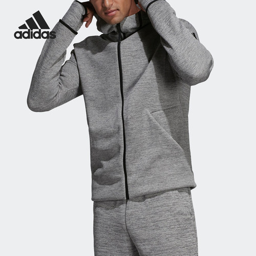 Adidas/阿迪达斯正品当季男子M ZNE hd FR休闲运动针织外套DP5142