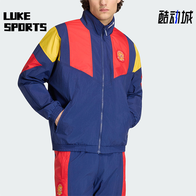 Adidas/阿迪达斯正品三叶草男士运动立领拉链长袖外套KG2575