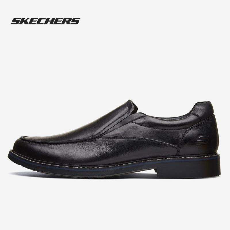 Skechers/斯凯奇正品当季新款男子时尚耐磨商务圆头正装皮鞋