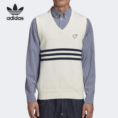 Adidas/阿迪达斯官方正品三叶草休闲男子HUMAN MADE马甲 GM4631