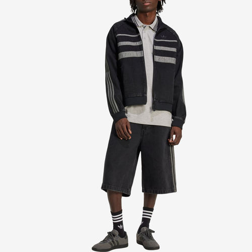 Adidas阿迪达斯正品ADICOLOR First男高领拉链条纹帽子JW5883