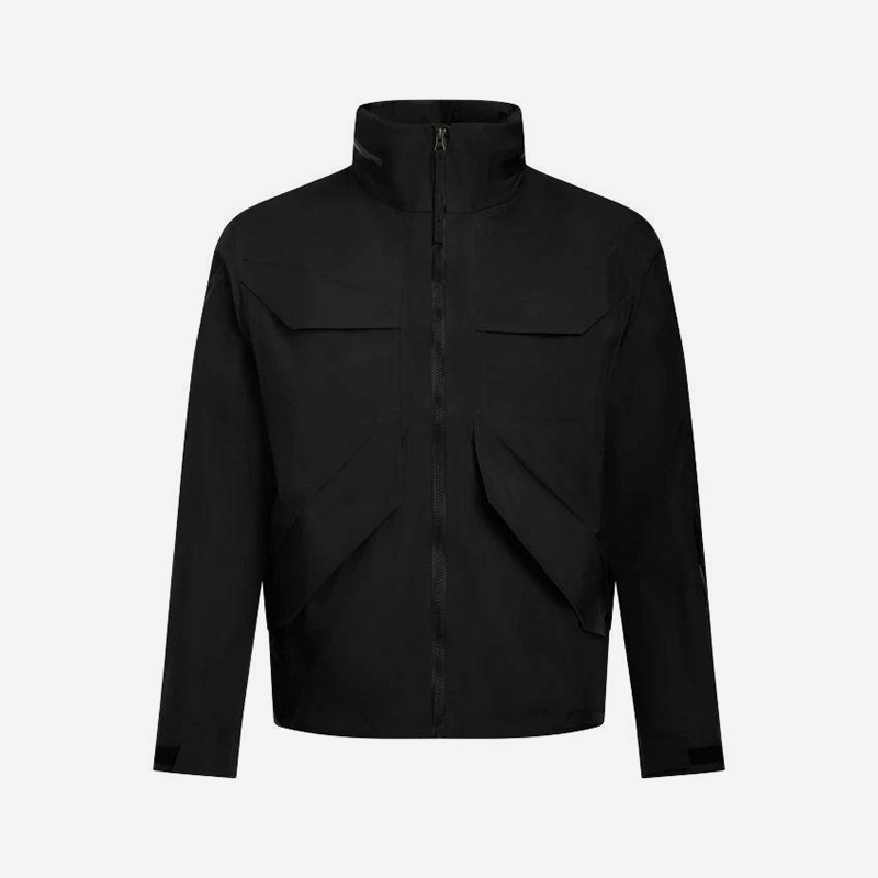 UA/安德玛正品2025新款男士立领拉链防风户外冲锋衣6005889-001