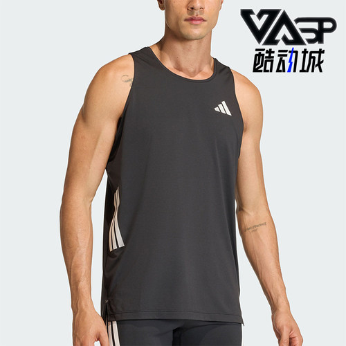 Adidas/阿迪达斯正品夏季男士透气日常跑步运动圆领背心T恤JZ6544