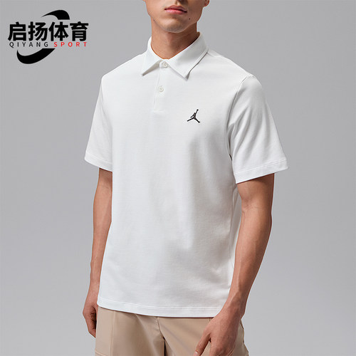 Nike/耐克正品JORDAN男士刺绣针织透气经典短袖POLO衫HQ8689-100