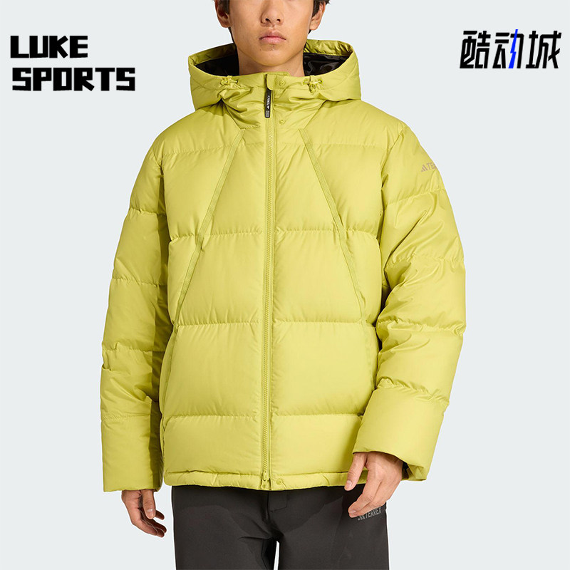 Adidas/阿迪达斯正品GOOSE DOWN JACKET男士经典连帽羽绒服JV6209