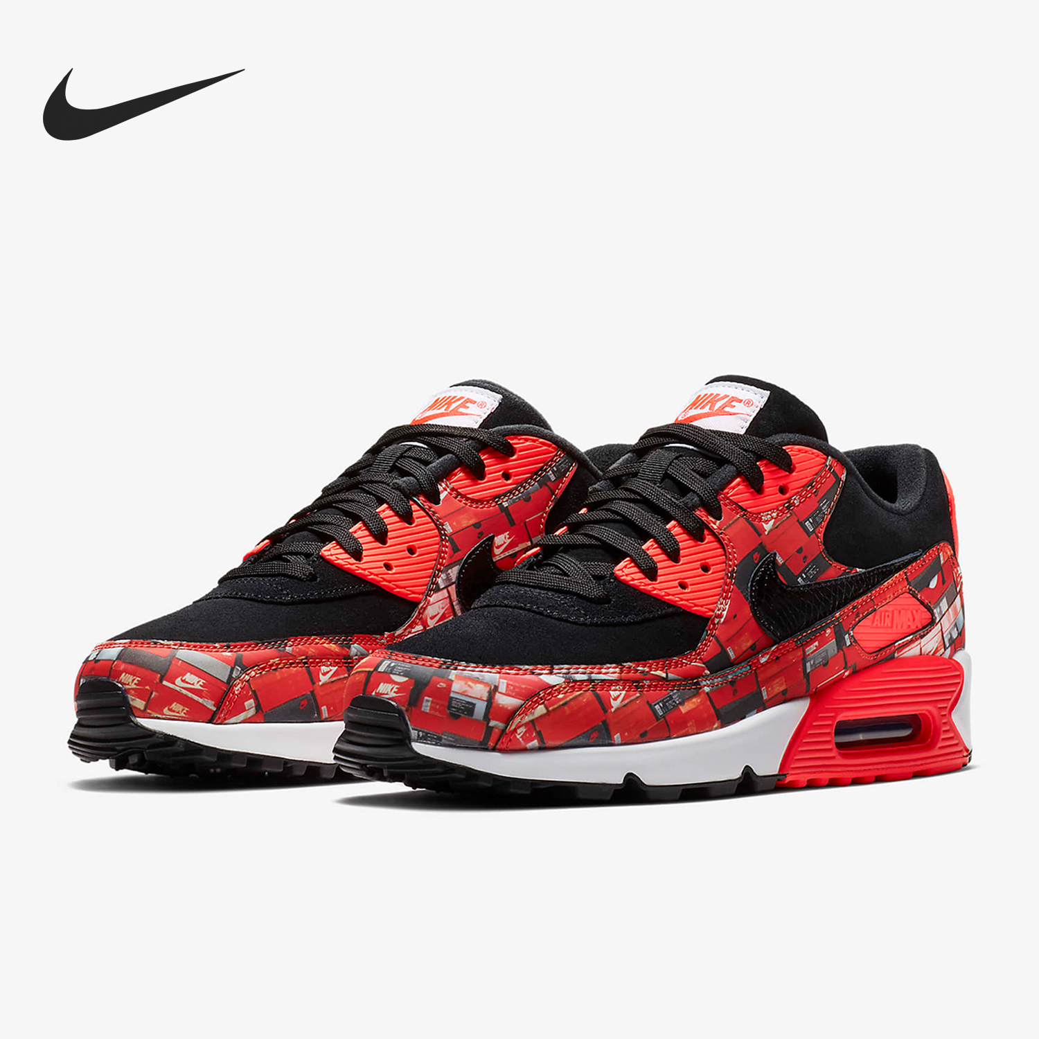 Nike/耐克正品AIR MAX 90 PRNT男女轻便耐磨运动跑步鞋AQ0926