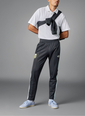 Adidas/阿迪达斯官方正品三叶草男士复古直筒足球运动长裤IU2157
