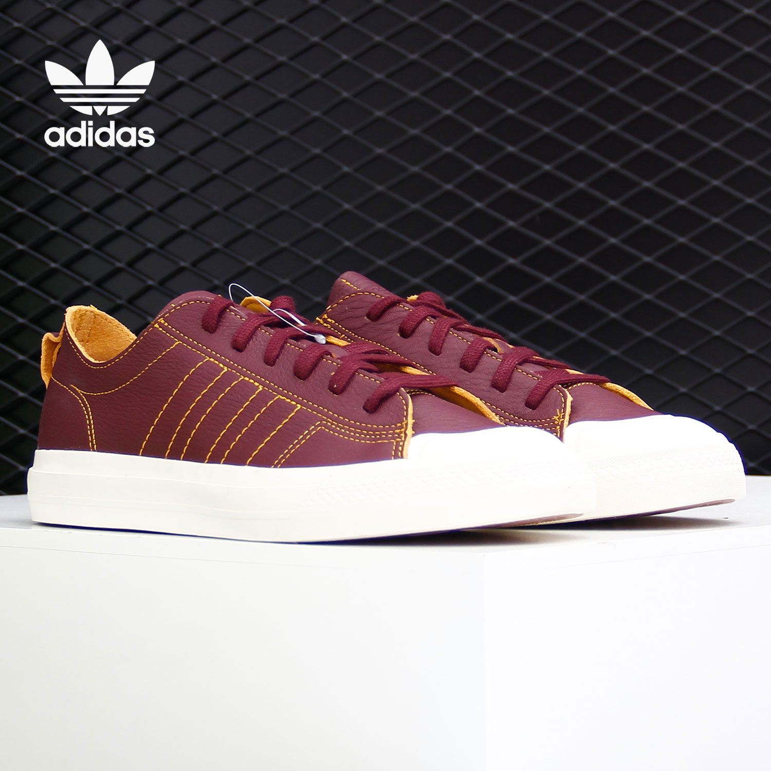 Adidas/阿迪达斯正品三叶草NIZZA 男女经典运动休闲板鞋 FV0678