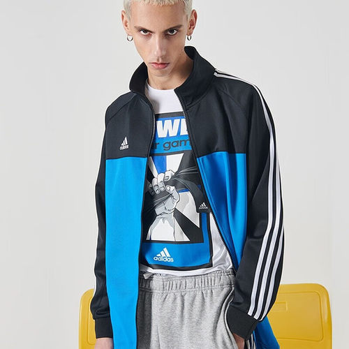 Adidas/阿迪达斯官方正品运动男士时尚轻盈夹克外套TR60J1-BBU