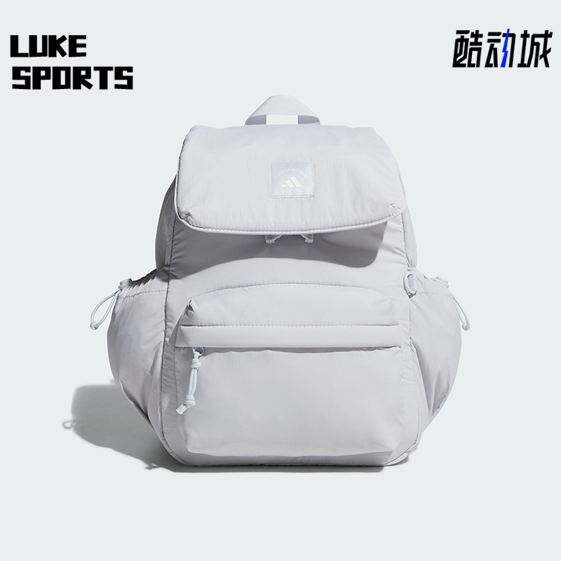 Adidas/阿迪达斯正品2025男女实用翻盖多口袋经典双肩包KF2489