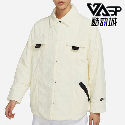 Nike/耐克正品新款女米白色轻盈保暖防风经典夹克外套D4631-715