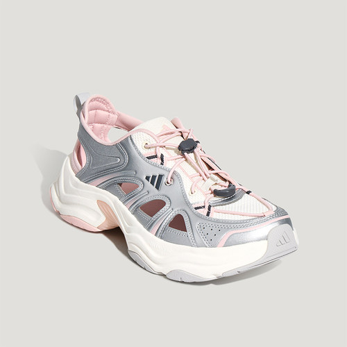 Adidas/阿迪达斯正品夏季女士耐磨厚底时尚休闲老爹凉鞋LA1994