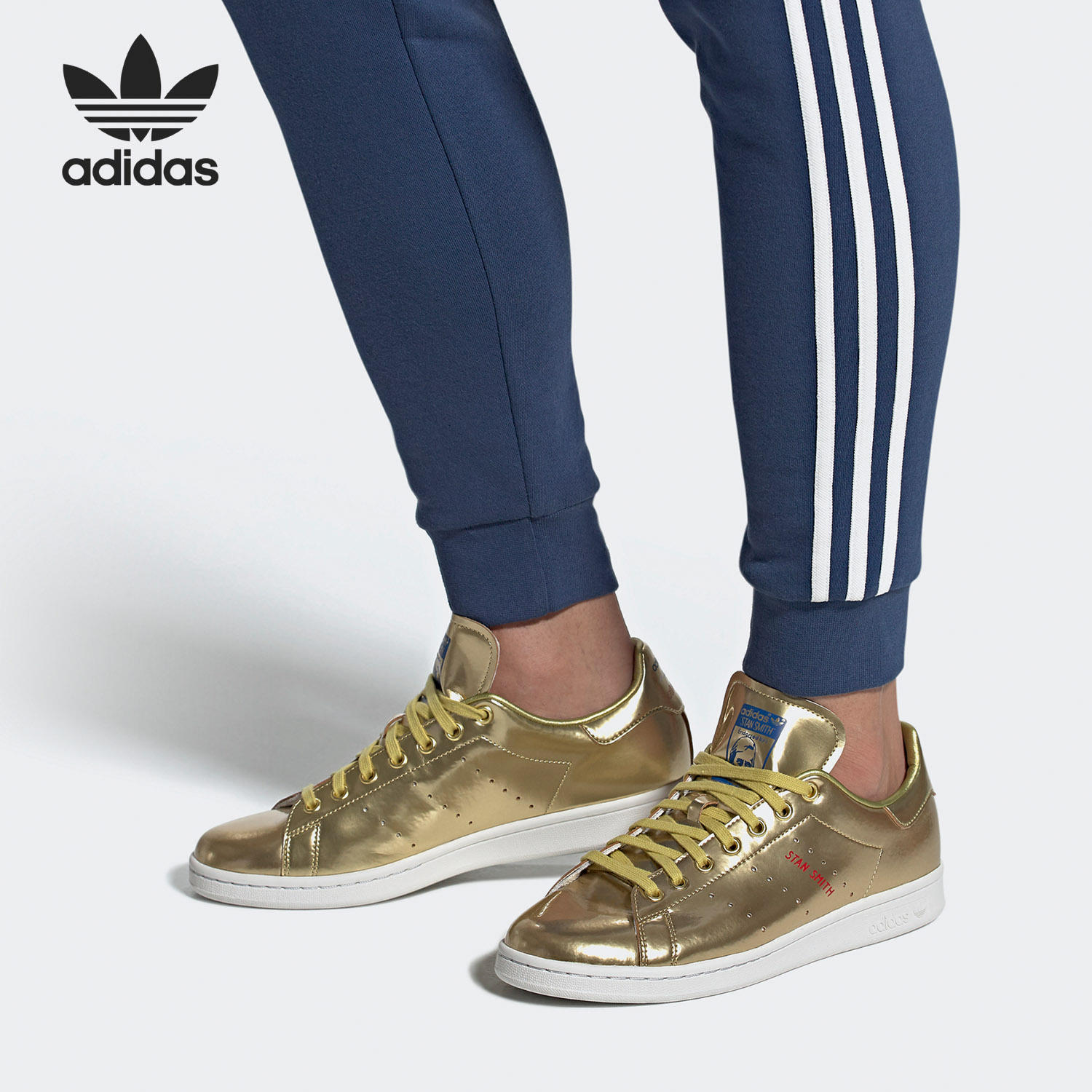 Adidas/阿迪达斯官方正品三叶草史密斯男女经典休闲板鞋FW5364