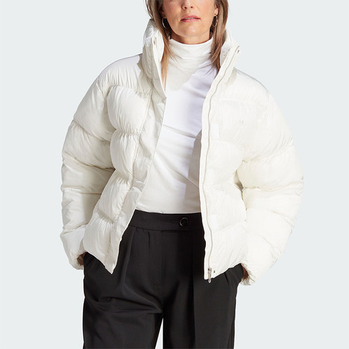 阿迪达斯女士立领保暖棉服