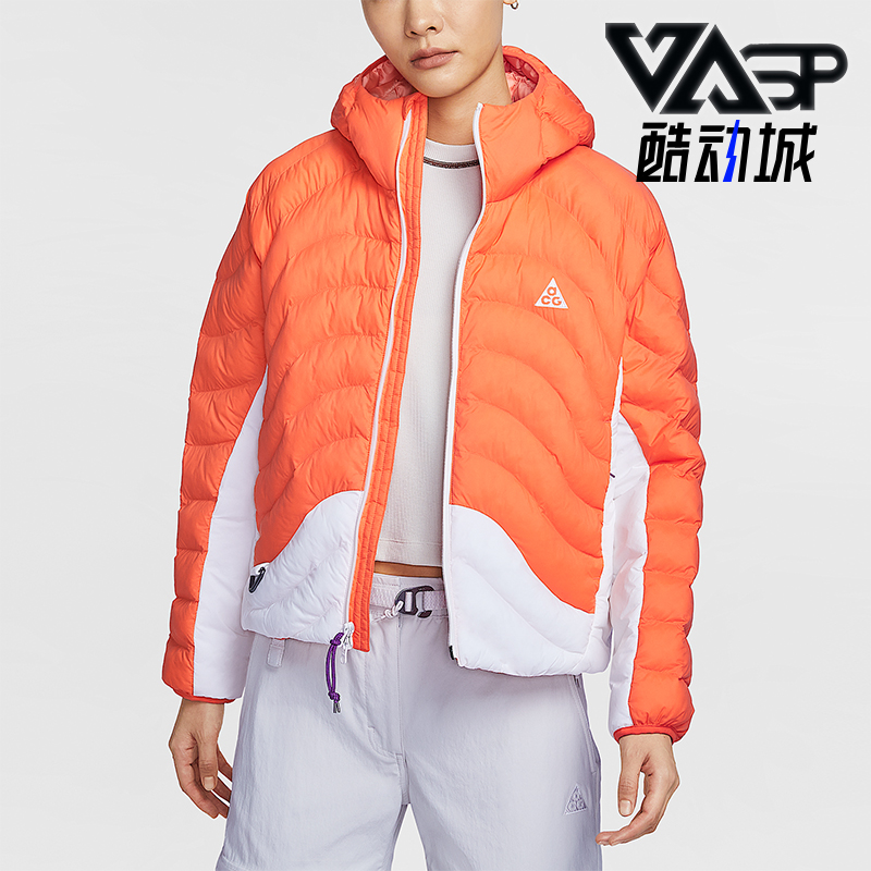 Nike/耐克正品Therma-FIT女士运动拼接长袖连帽棉服HM9964-819