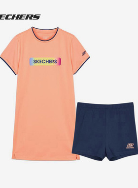 Skechers/斯凯奇正品新款儿童时尚舒适休闲运动套装 L221G070
