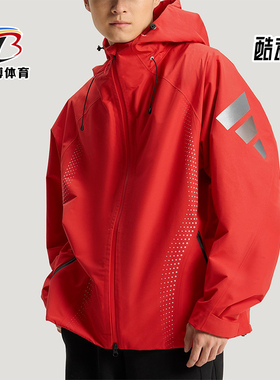 Adidas/阿迪达斯正品2025冬季款男士日常连帽梭织运动外套KH0169