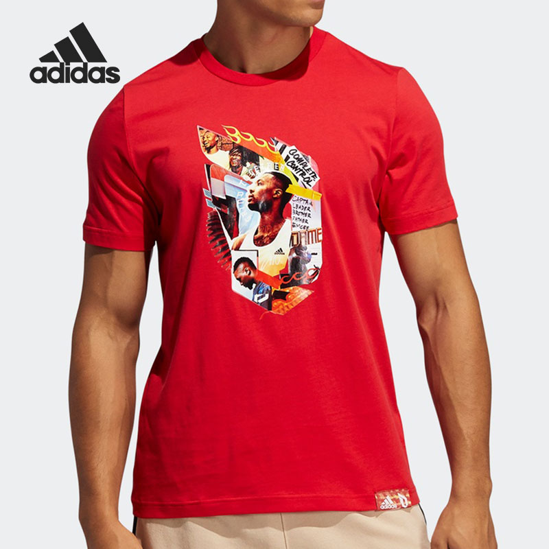 Adidas/阿迪达斯正品新款男子夏季短袖运动休闲T恤 GN9000