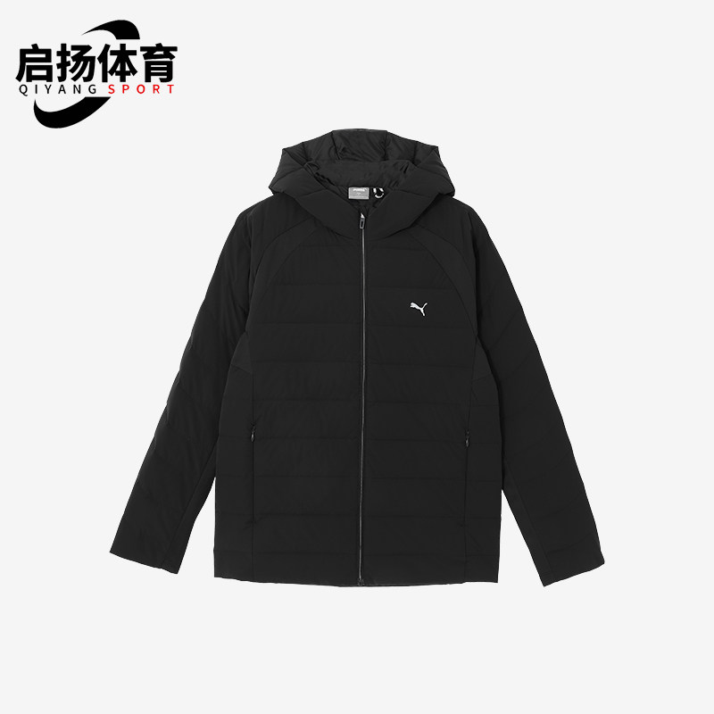 彪马男士连帽轻薄保暖羽绒服