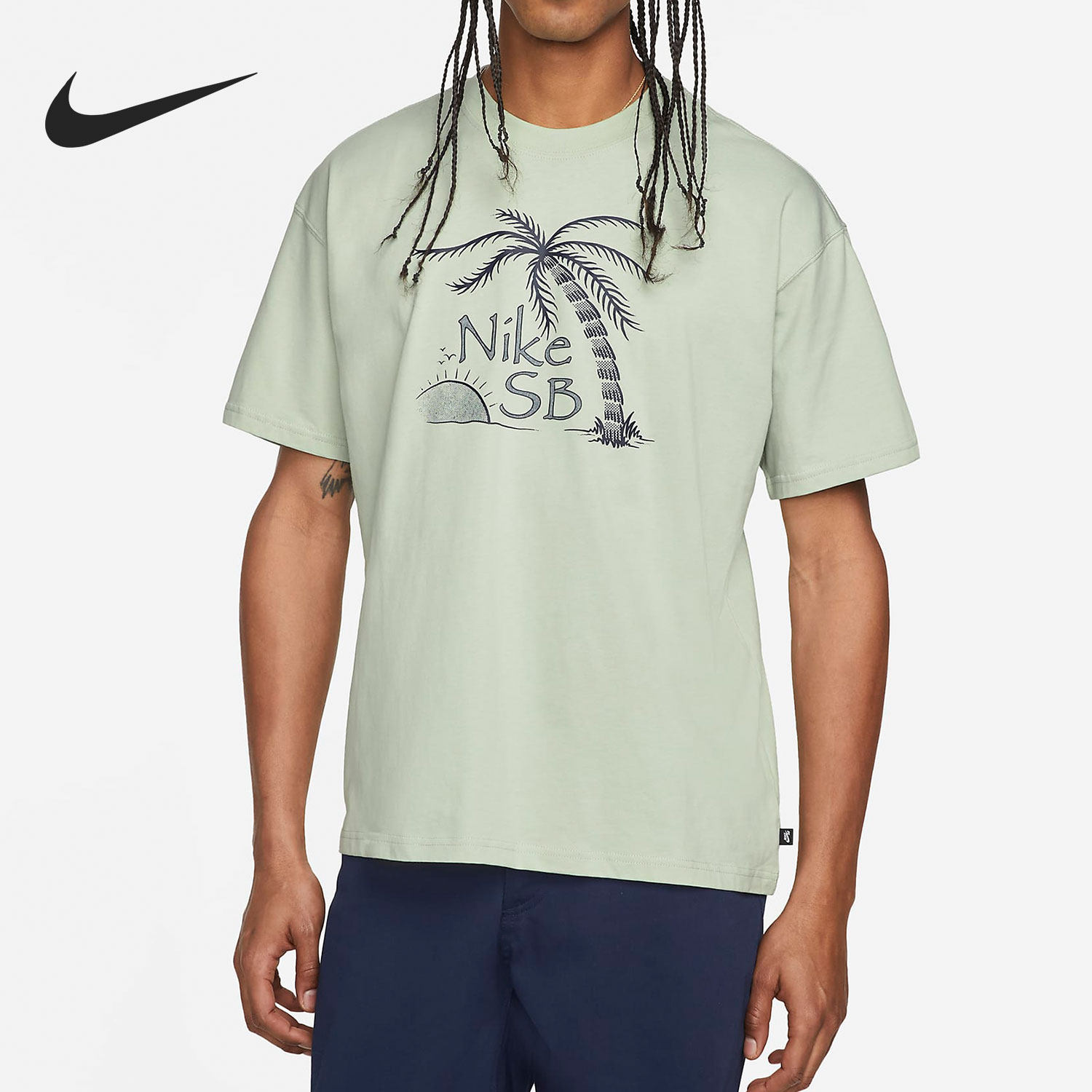 Nike/耐克正品当季SB系列椰树图案男子运动T恤DQ1851-017,运动服/休闲服装,运动T恤,淘宝优惠券,粉丝福利购,淘宝优惠卷