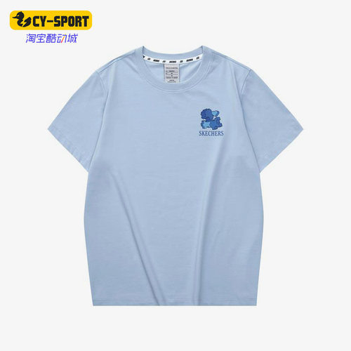 Skechers/斯凯奇正品SHORT SLEEVE TEE女子运动休闲短袖L223W072