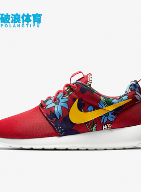 Nike/耐克正品RosheRun新款女红黄色运动风经典跑步鞋59432-674