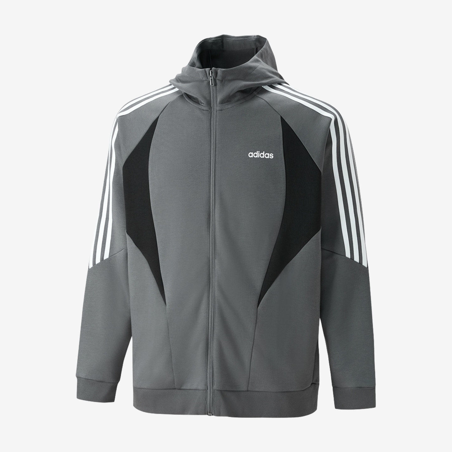 Adidas阿迪达斯正品男连帽拉链亲肤柔软舒适休闲运动夹克KX5230