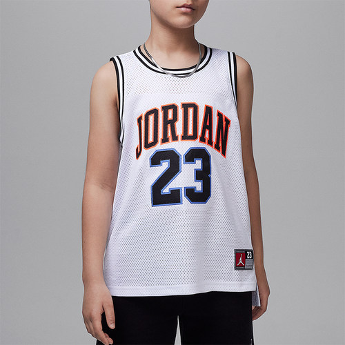 Nike/耐克正品JORDAN大童网眼布无袖篮球经典透气球衣DO1968-635