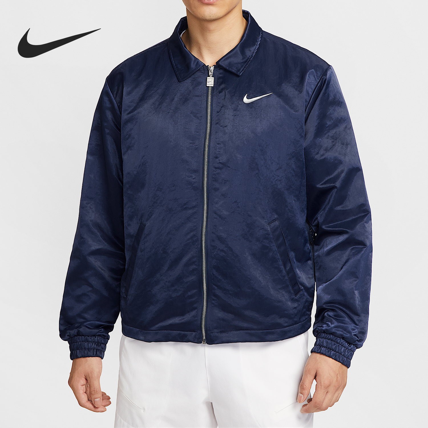 Nike/耐克正品Court Slam男士翻领休闲梭织外套IH2295-410