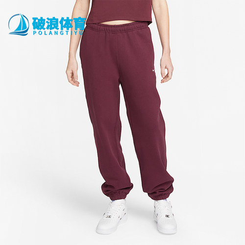 Nike/耐克正品Solo Swoosh女士运动复古潮流经典长裤CW5565-681