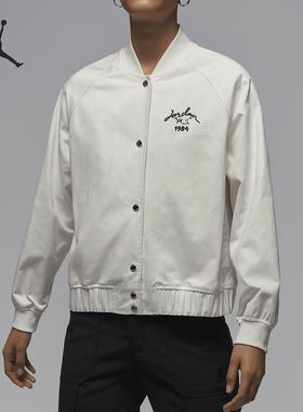 Nike/耐克正品JORDAN 女士复古宽松V领夹克外套FN5787-133