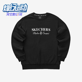 男女字印花休闲圆领针织卫衣 新款 Skechers 斯凯奇正品