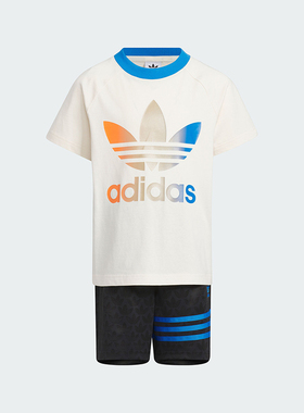 Adidas/阿迪达斯正品LK ADI 70S SET小童运动两件套JI9845