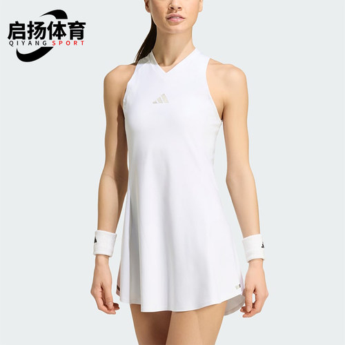 Adidas/阿迪达斯正品女士轻盈时尚弹力无袖运动连衣裙KH1116