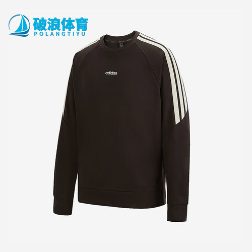Adidas/阿迪达斯正品2025春夏款男士针织经典宽松保暖卫衣KC0295