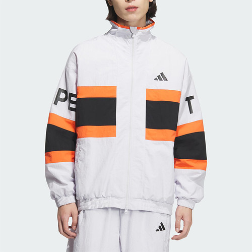 Adidas/阿迪达斯正品2026春季款男士日常立领梭织拼接外套JM2066