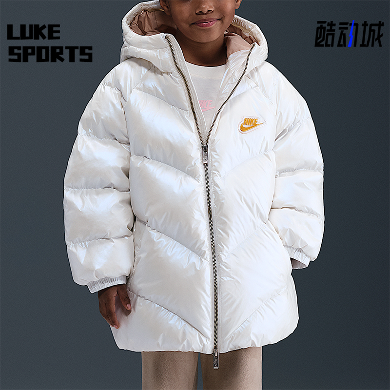 Nike/耐克正品2025冬季小童休闲拉链时尚潮流羽绒服IQ9826-133