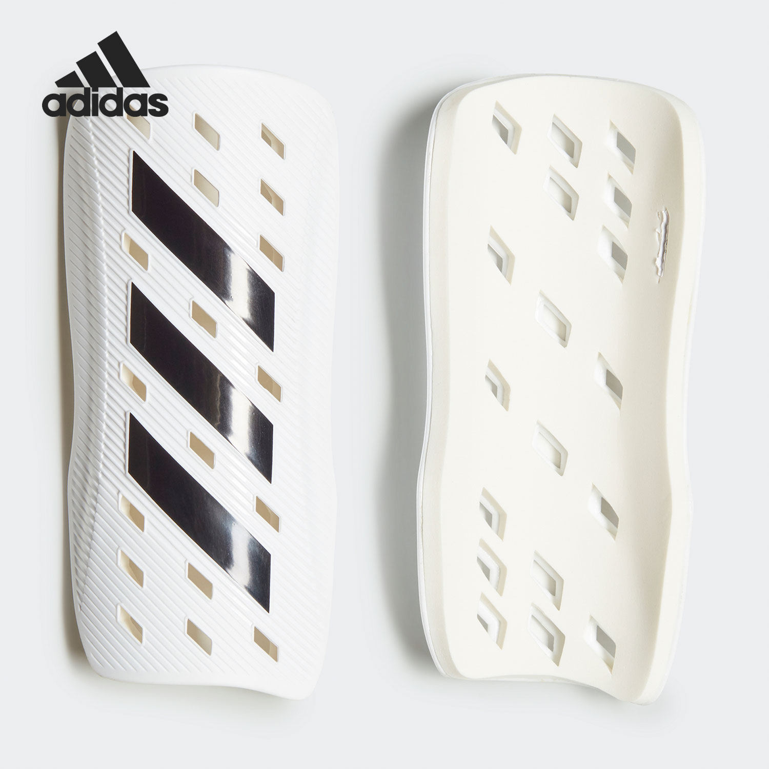 Adidas/阿迪达斯正品 足球护具运动比赛训练插片式护腿板 GJ7756