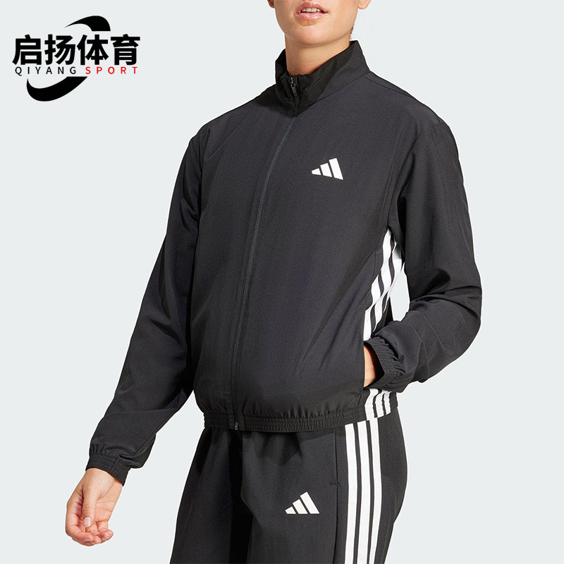 Adidas/阿迪达斯正品25新款女士经典梭织训练运动跑步外套JD6539