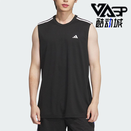 Adidas/阿迪达斯正品2025夏季男士篮球经典运动无袖背心KE5906